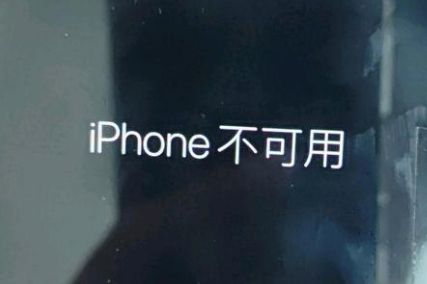 寻甸苹果服务网点分享锁屏界面显示“iPhone 不可用”如何解决 