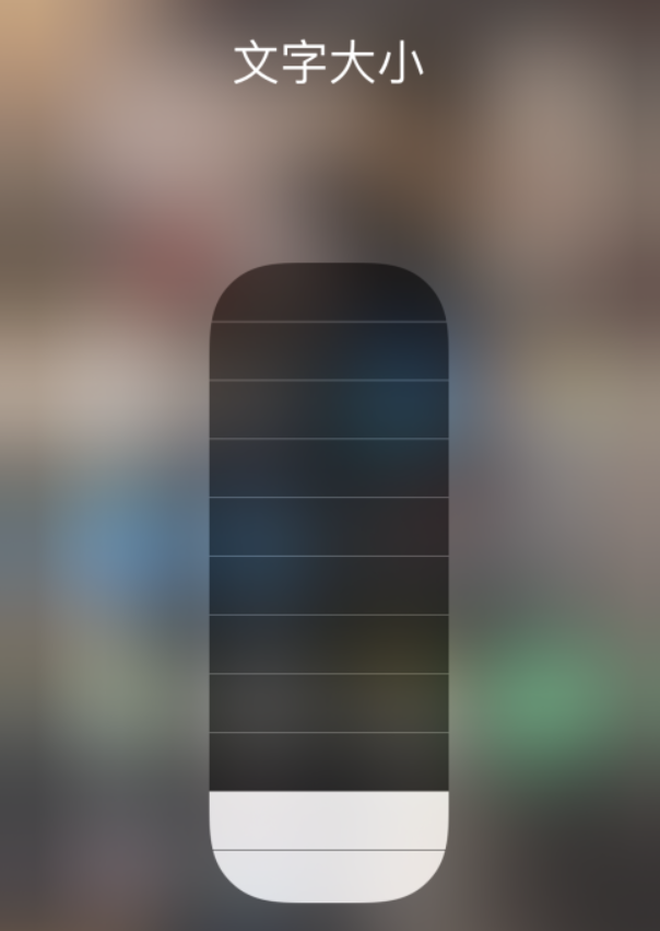 寻甸苹果手机维修分享小技巧：在 iPhone 控制中心快速调节字体大小 